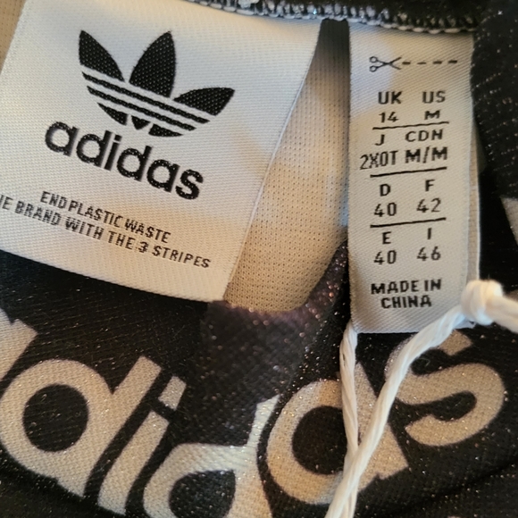 Adidas metallic logo dress black/white size M & L available - Picture 12 of 15